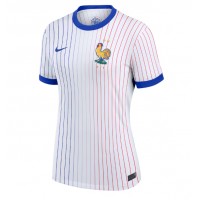 Camiseta Francia Segunda Equipación Replica Eurocopa 2024 para mujer mangas cortas